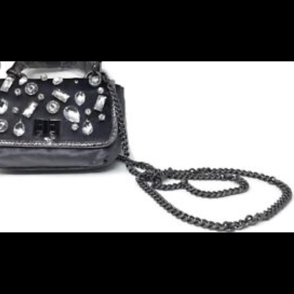 Steve Madden Grey Velvet Crossbody Bag - Picture 8 of 8